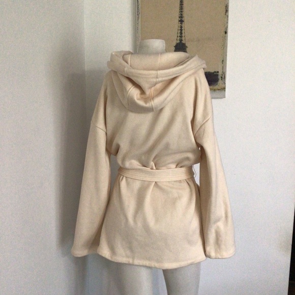 Fabletics Wrap Cozy Belted Hooded Sweatshirt Jacket S - Picture 3 of 8